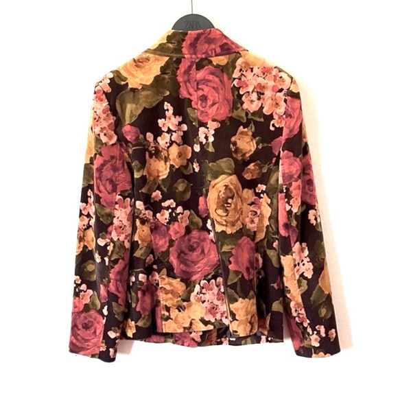 Studio by Liz Claiborne  velvet floral jacket - Picture 4 of 7